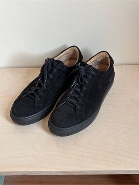 Suitsupply Black Suede Sneakers US 9